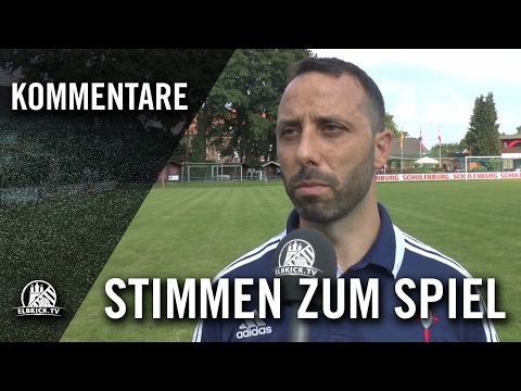 Die Stimmen zum Spiel (SV Halstenbek-Rellingen - Wedeler TSV, 1. Runde, Pokal der 1. Herren 16/17)