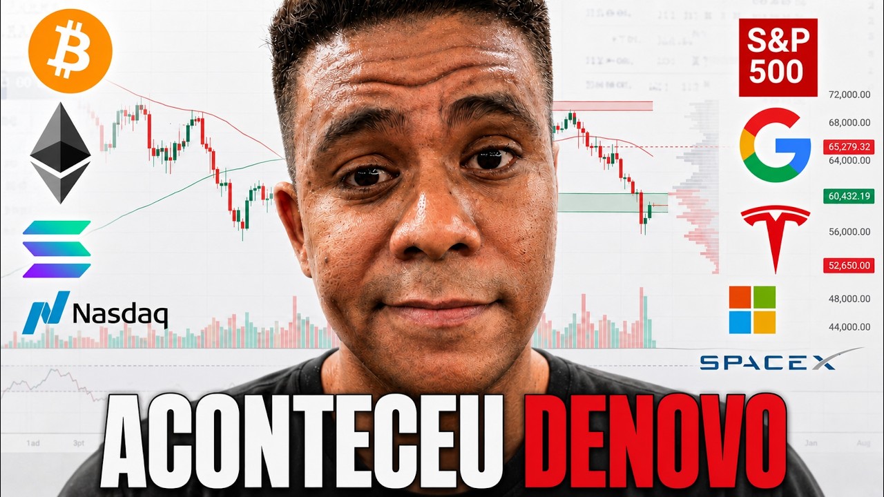 ACONTECEU DENOVO! TRADING AO VIVO: BITCOIN, SP500, NASDAQ, XAU, FOREX