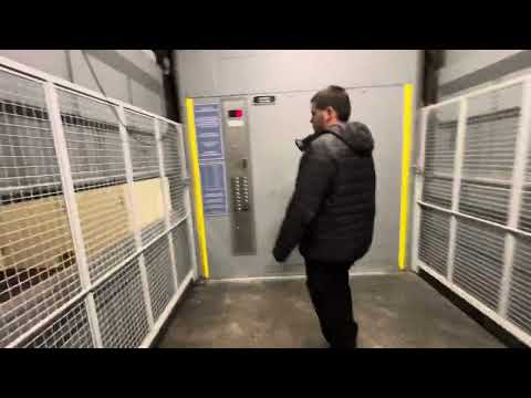 MODDED!! Montgomery Black Button Freight Elevator at the Montgomery Elevator Park Portland, OR