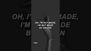 Nothing But Thieves - I'm Not Made by Design (Lyrics)