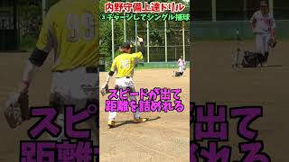内野守備が上手くなるドリル！？...😂😂😂 #shorts #野球 #funny
