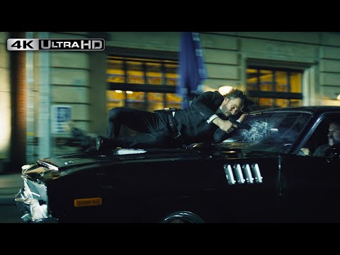 John Wick: Chapter 4 | 4K HDR | Crazy Car Chase Scene