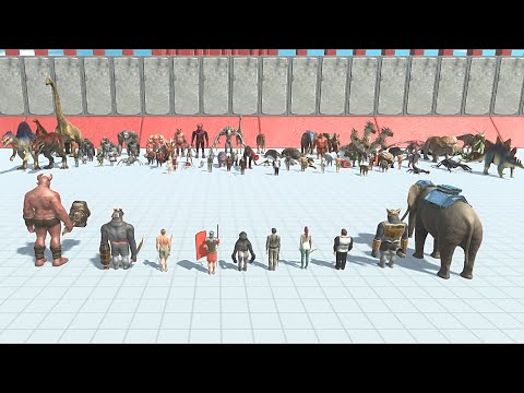 LONG RANGE ATTACK UNITS VS EVERY FACTION - Animal Revolt Battle Simulator