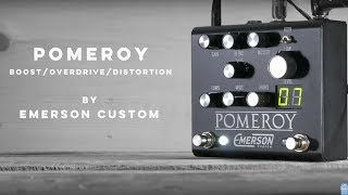 Video thumbnail for Emerson Pomeroy Overdrive/Distortion/Boost Demo by PedalNerds - Nathan Shafer