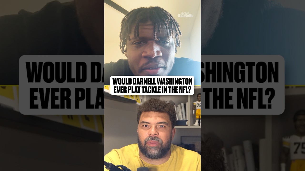 With his rare size and athleticism, would Darnell ever play tackle in the NFL? 🤔 #steelers