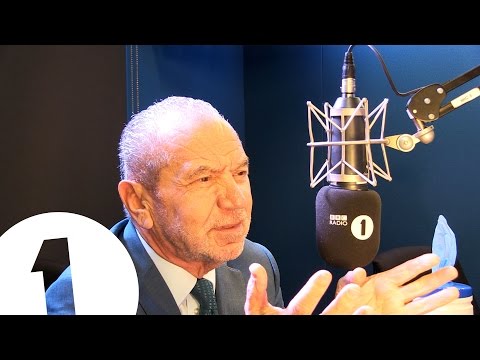 Greg suggests autobiography puns to Lord Alan Sugar