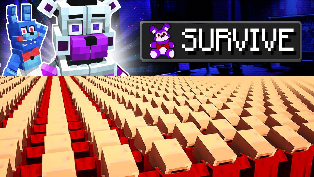 1,000,000 Villagers Survive Five Nights at Freddy's: Sister Location