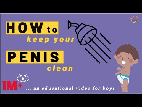 How to clean your penis 🍌👀 Puberty for Boys Stages ▶4:55