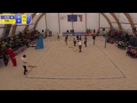 BEACHVOLLEY Kolocova Kvapilova-Sinisalo Ahtiainen CEV Satellite Pelhrimov semifinal