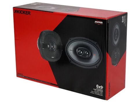 KICKER - 6" x 9" 3-Way Car Speakers with Polypropylene Cones
