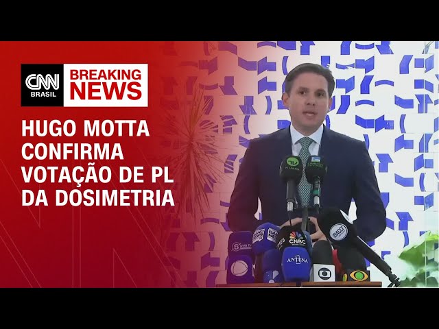 Hugo Motta confirma à imprensa que vai pautar o PL da Dosimetria | BASTIDORES CNN
