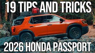 2026 Honda Passport Tips & Tricks