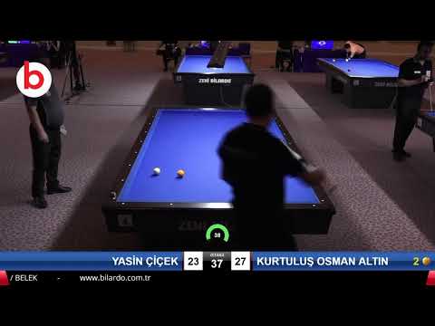 YASİN ÇİÇEK & KURTULUŞ OSMAN ALTIN Bilardo Maçı - 2020 TK 1.ETAP ANTALYA-6.ÖN ELEME