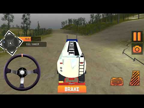 Offroad hill side oil tanker transporter cargo - android gameplay #androidgameplay