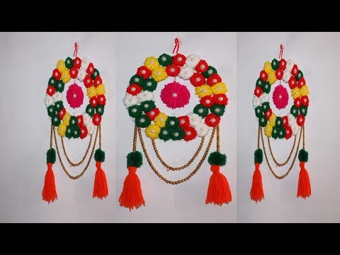 How To Make Wall Hanging With Woolen _Wool Crafts Idea_By Life Hacks 360