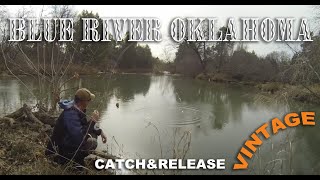 preview picture of video 'Blue River Oklahoma December Rainbow Trout Catch & Release'