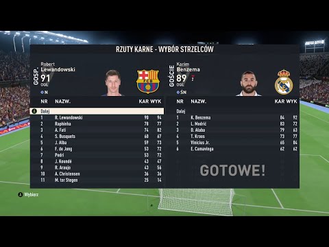 FIFA 23 FC Barcelona vs Real Madryt RZUTY KARNE