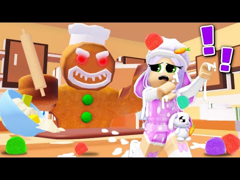 ESCAPE The EVIL GINGERBREAD MAN Obby! (Roblox)