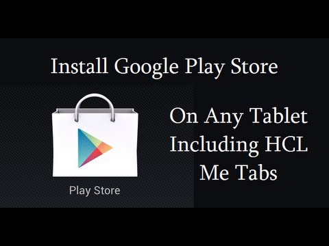 comment installer playstore sur tablette