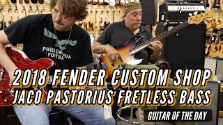Video thumbnail for 2018 Fender Custom Shop Jaco Pastorius Fretless Bass | Guitar of the Day by Normans Rare Guitars