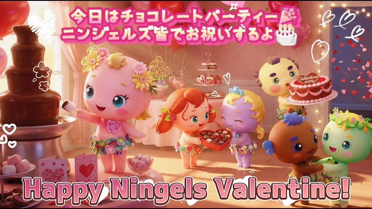 A Lovely Valentine Party 2026  ハッピーニンジェルズ購入したチョコレート紹介 Introducing the Chocolate I Fell in Love With