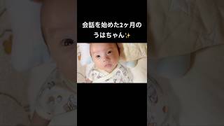 おしゃべりうはちゃん かわいい 会話 癒し#赤ちゃん #赤ちゃんのいる生活