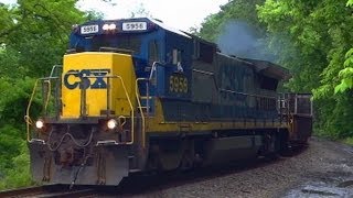 preview picture of video 'CSX GE B40-8 In Ellicott City'