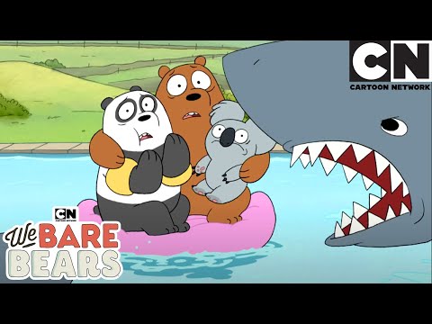 Shark in the pool! | We Bare Bears Mega Comp | Cartoon Network | Cartoons for Kids
