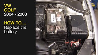 How to Replace the battery on a Volkswagen Golf 2004 to 2008 with Haynes Manuals