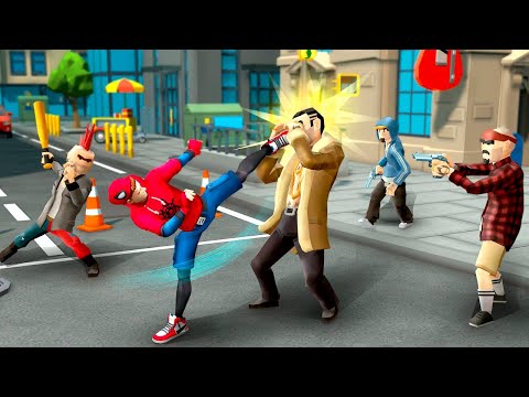 Spider Fighter: Superhero Revenge - Gameplay Walkthrough Levels 1 - 15 BOSS (Android,IOS) Part 1