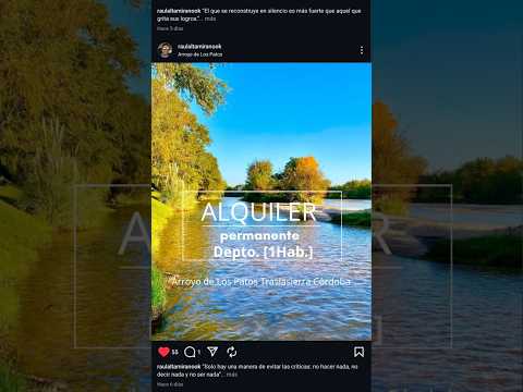 ALQUILER Depto [1Hab] Arroyo de Los Patos Traslasierra Córdoba