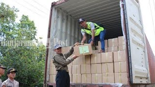 1.534 Dos Surat Suara Tiba di Tempat Penyimpanan Logistik KPU Kabupaten Banjar