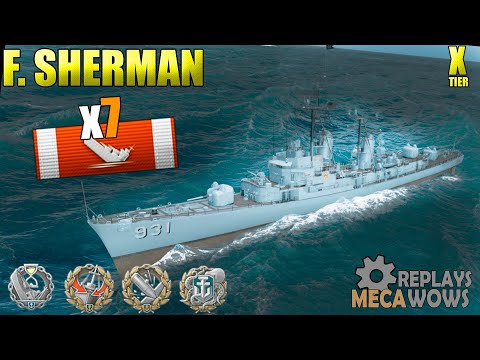 Forrest Sherman 7 Kills & 196k Damage | World of Warships Gameplay 4k