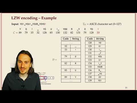 COMP526 7-7 §7.5 Lempel Ziv Welch