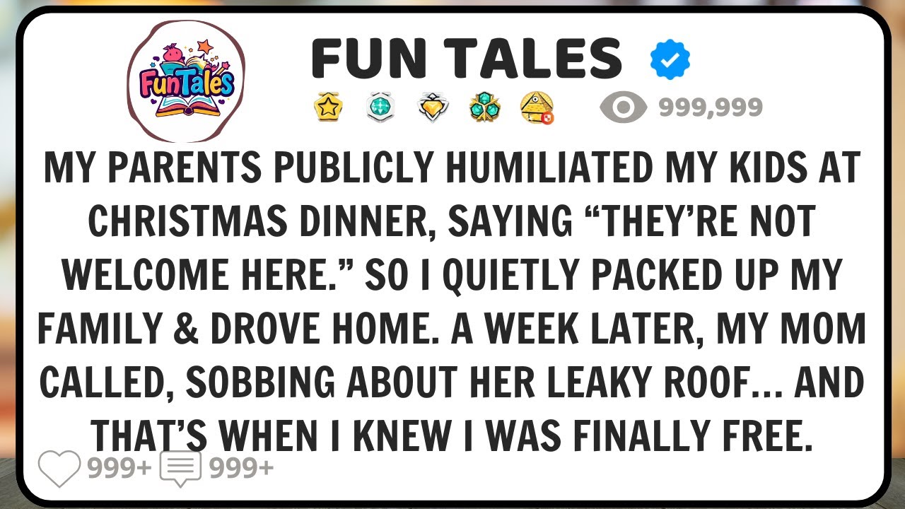 Parents Humiliated My Kids at Christmas A Week Later, Mom Begged Me for Help With Her Leaky Roof!