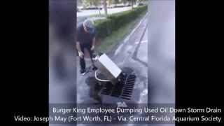 Burger King Reportedly Dumping Used Fry Oil Down Storm Drain in Lake Worth, Florida