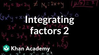 Integrating factors 2
