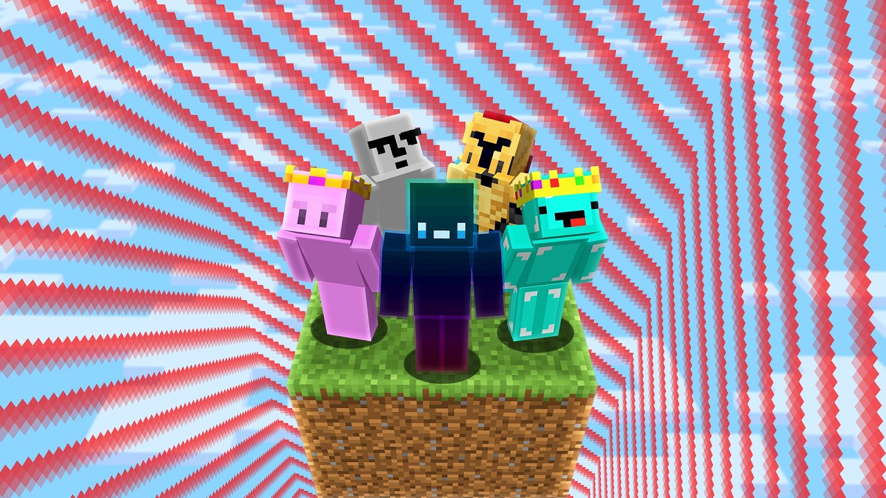 I Put 5 YouTubers In A Shrinking Minecraft World