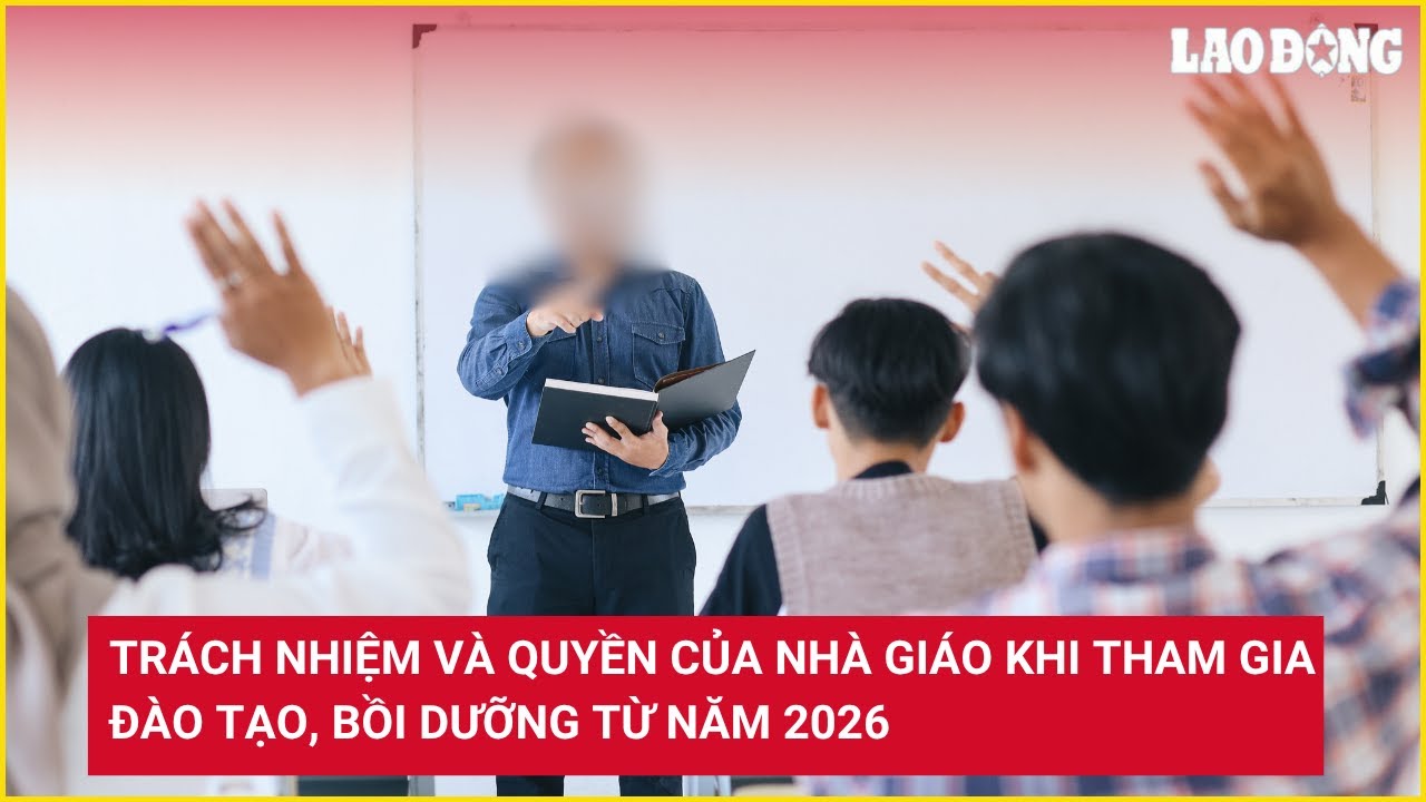 Trách nhiệm và quyền của nhà giáo khi tham gia đào tạo, bồi dưỡng từ năm 2026