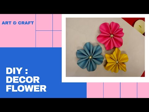 DIY  DECOR FLOWER | Flower Making | Rishika Creation's |