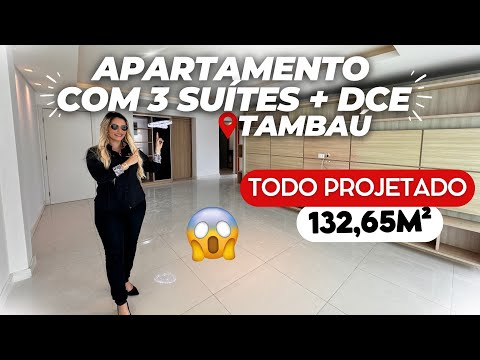 Apartamento TODO PROJETADO com 3 suítes + DCE e 132,65m² | Tambaú | CÓD: 2