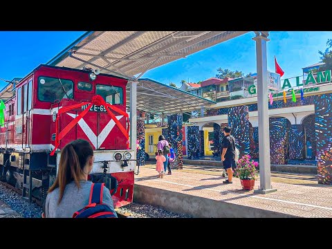 Excursão a pé em 4K em Hanói (Vietnã) - excursão de 76 minutos com fábrica ferroviária (experiência ferroviária)