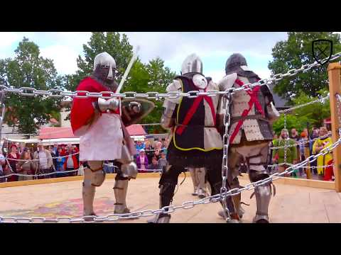 Buhurt Tech friendly fight - Two slim Ukrainians vs two giants from Germany