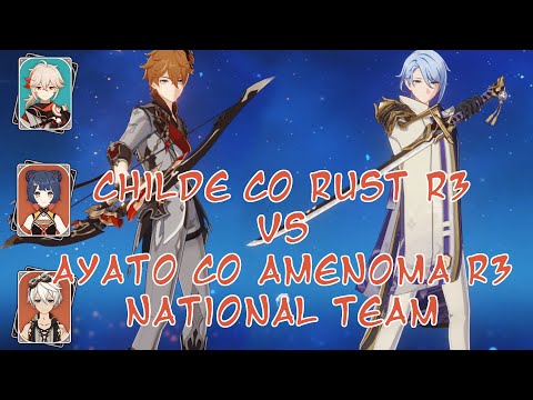 Tartaglia vs Ayato - F2p national team