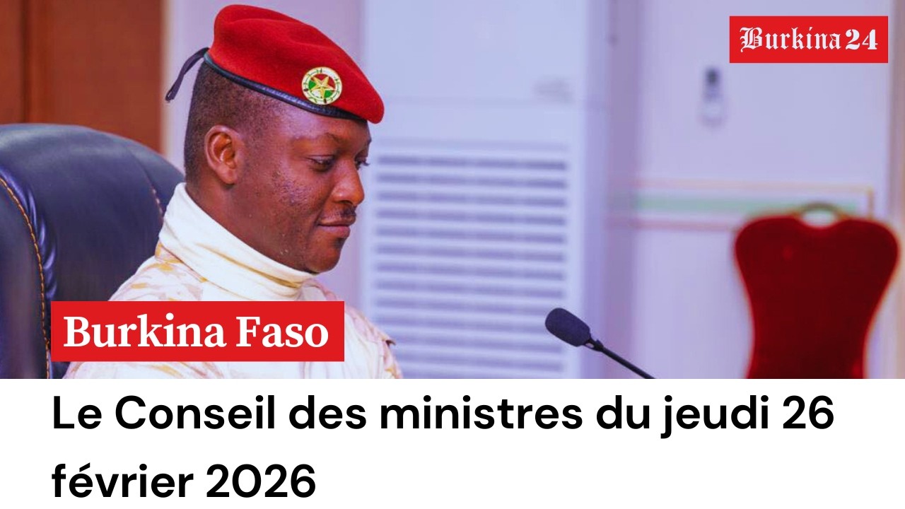 Le Conseil des ministres du jeudi 26 février 2026