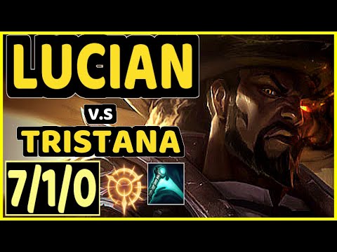CHRISBERG (LUCIAN) vs TRISTANA - 7/1/0 KDA BOTTOM ADC CHALLENGER GAMEPLAY - EUW