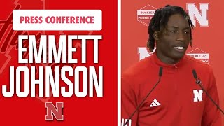 Nebraska football RB Emmett Johnson says he's a step ahead of last year I Nebraska Huskers I GBR