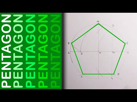 How to draw a pentagon inscribed in a circle
