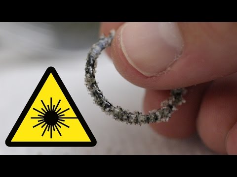 Can a Laser Melt Sand? Video