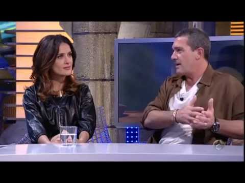 ANTONIO BANDERAS y Salma Hayek  se traen al gato con botas
